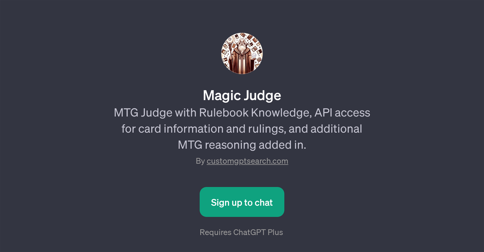 Magic Judge website