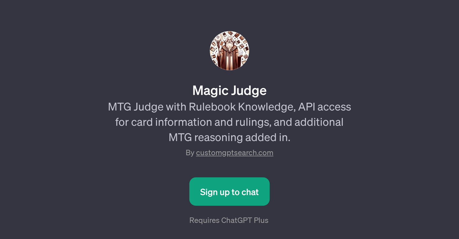 Magic Judge website