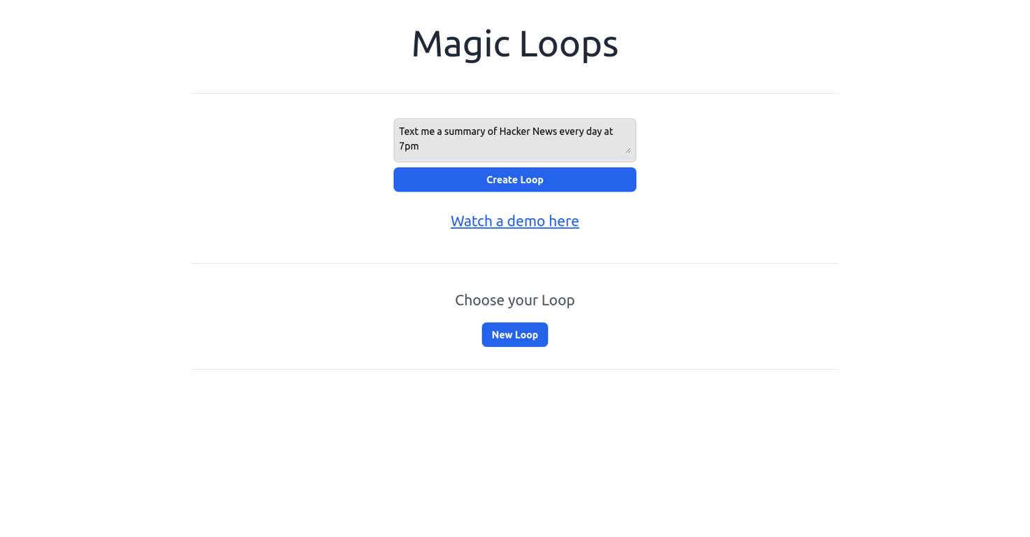 Magic Loops website