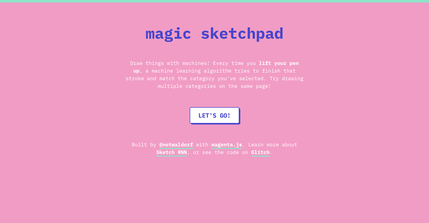 Magic Sketchpad website