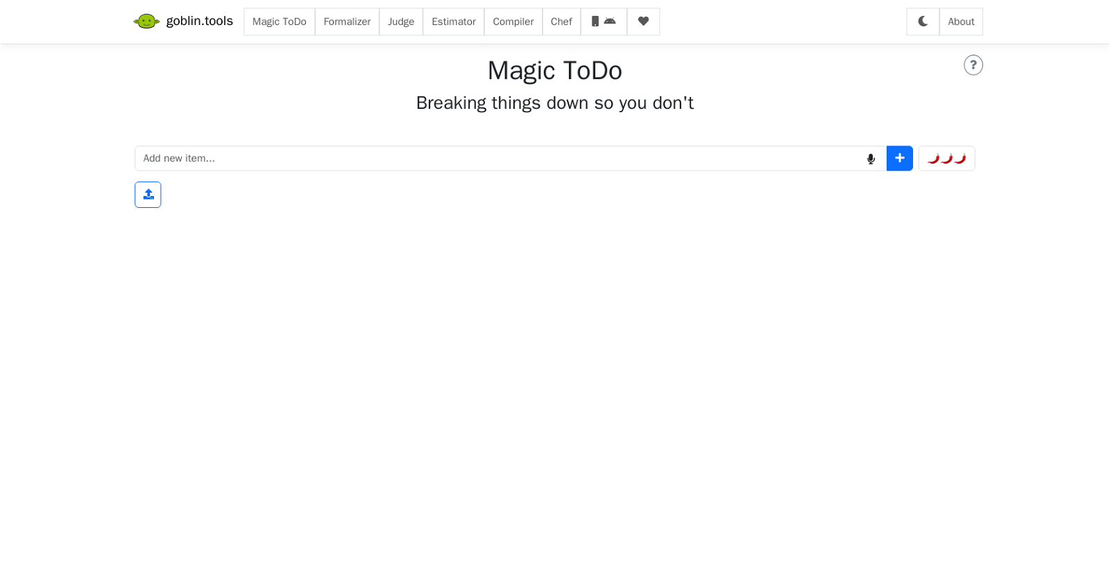 Magic ToDo website