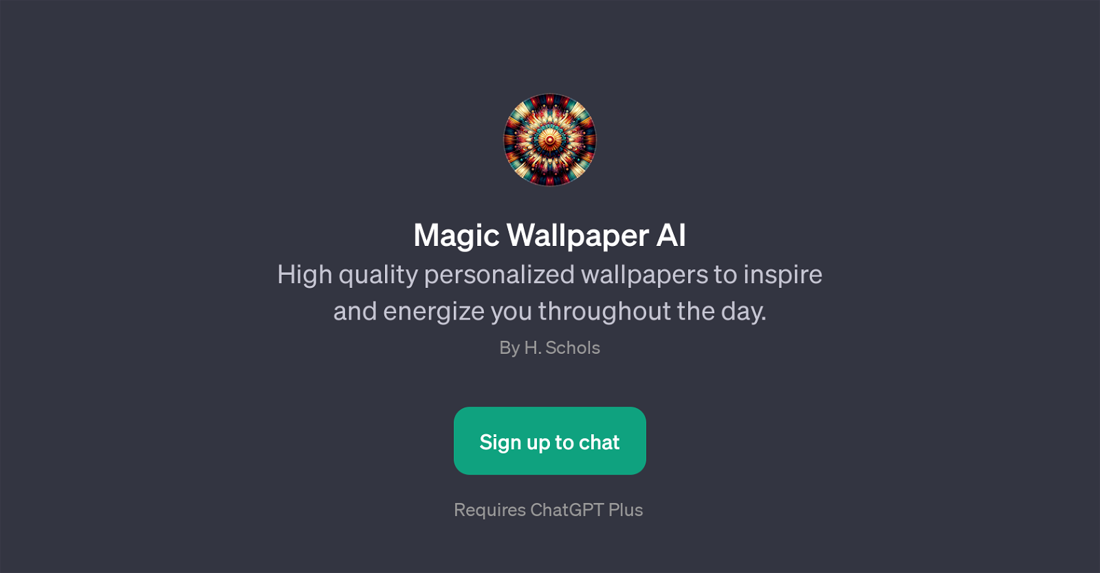 Magic Wallpaper AI website