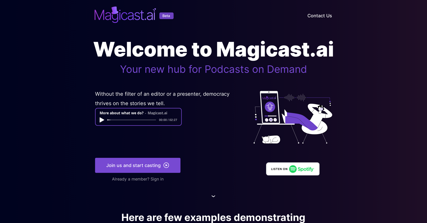 Magicast website