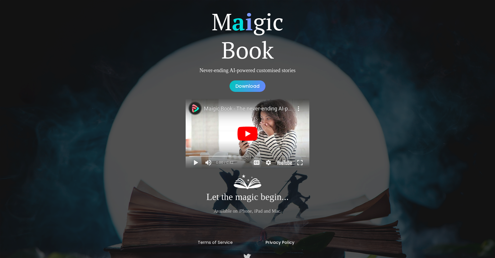 Maigic Book website