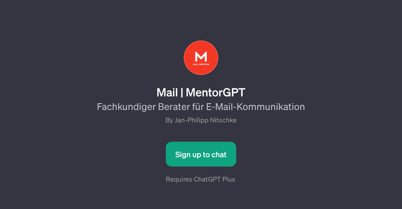 Mail | MentorGPT website