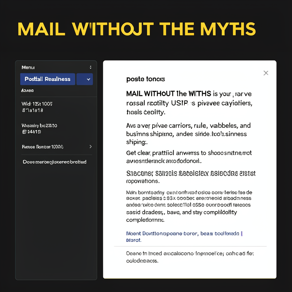 MAIL WITHOUT THE MYTHS website