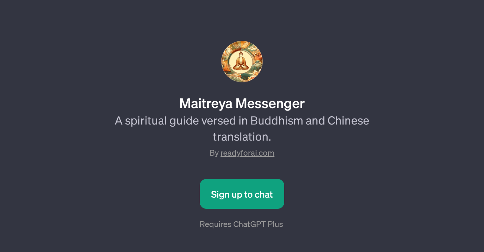 Maitreya Messenger website