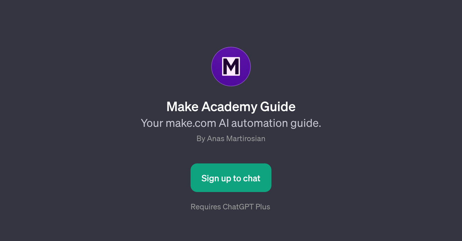 Make Academy Guide website
