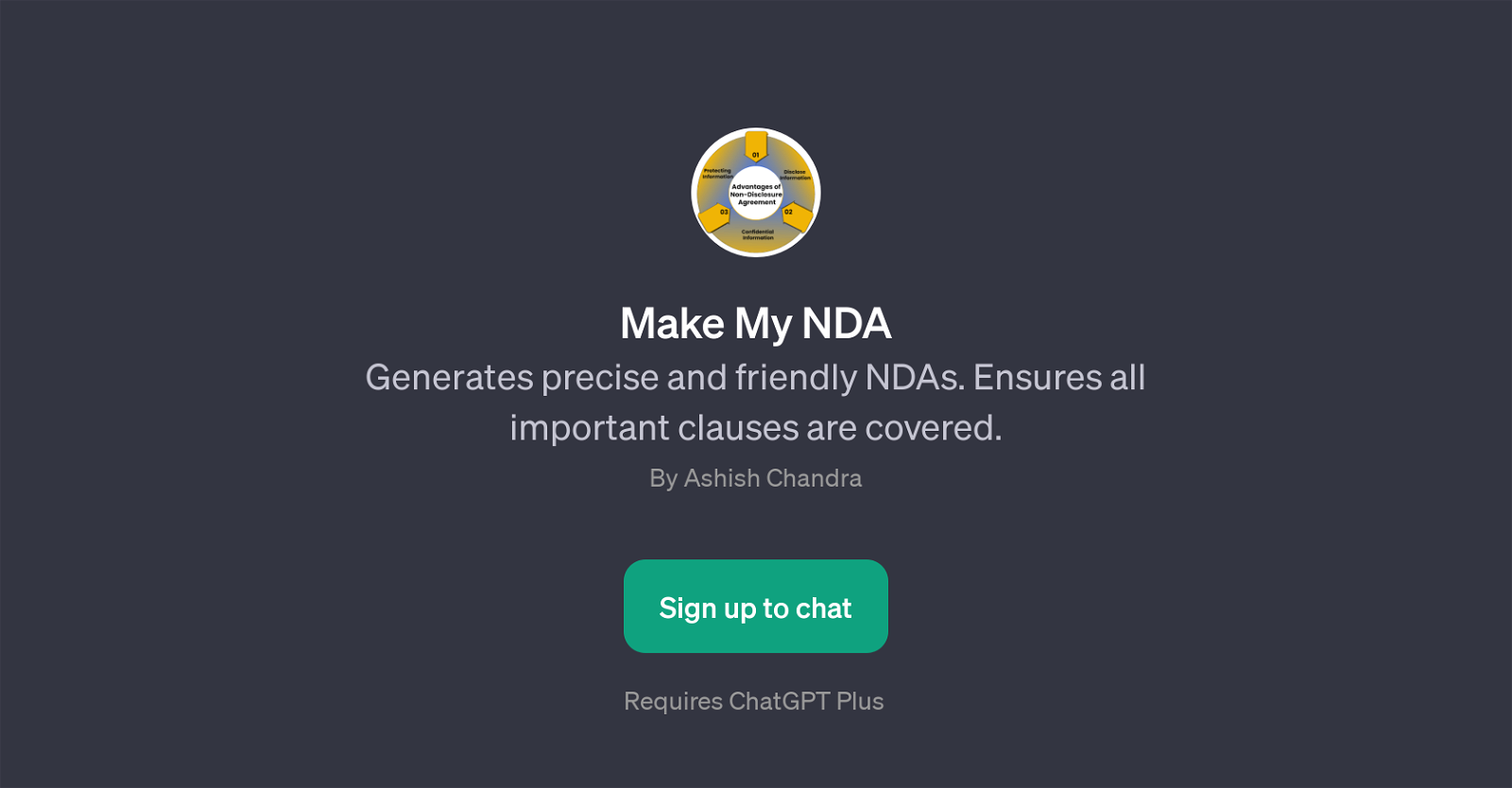 Make My NDA website