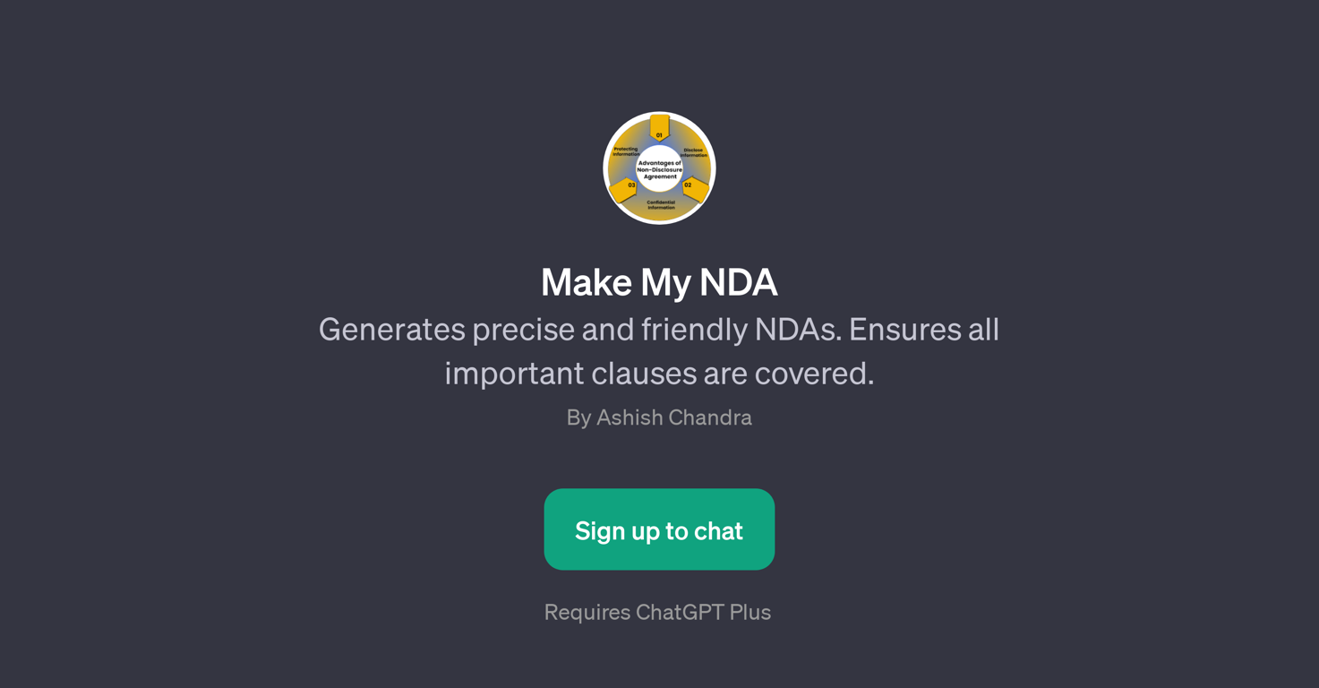 Make My NDA website