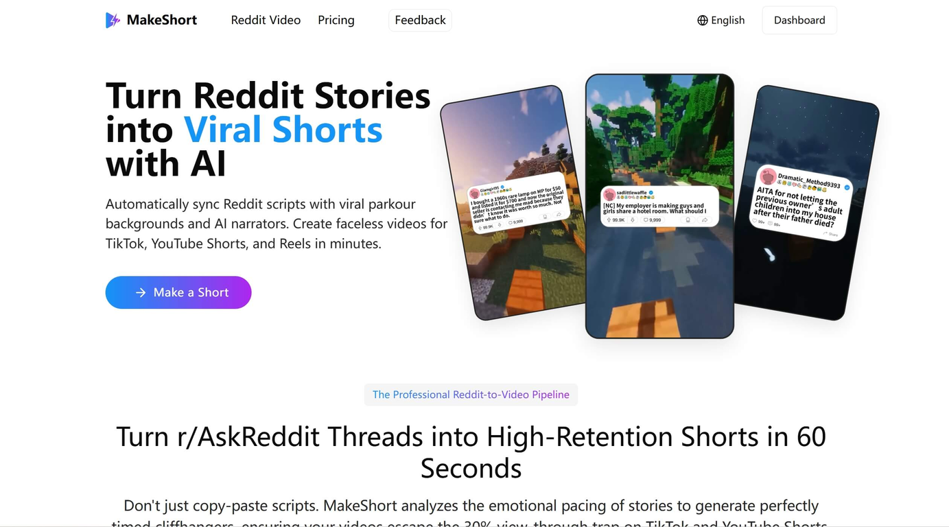 MakeShort website
