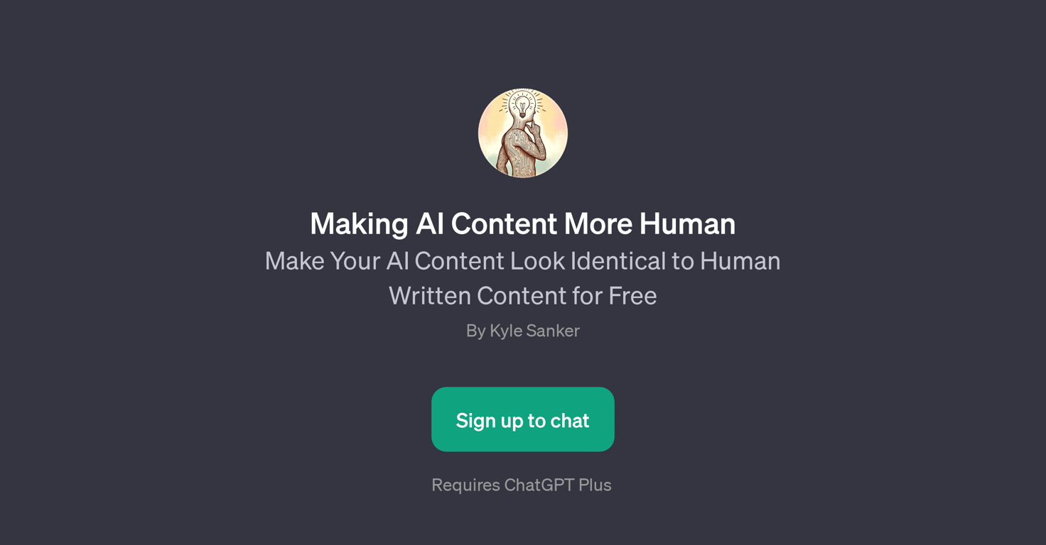 Making AI Content More Human website
