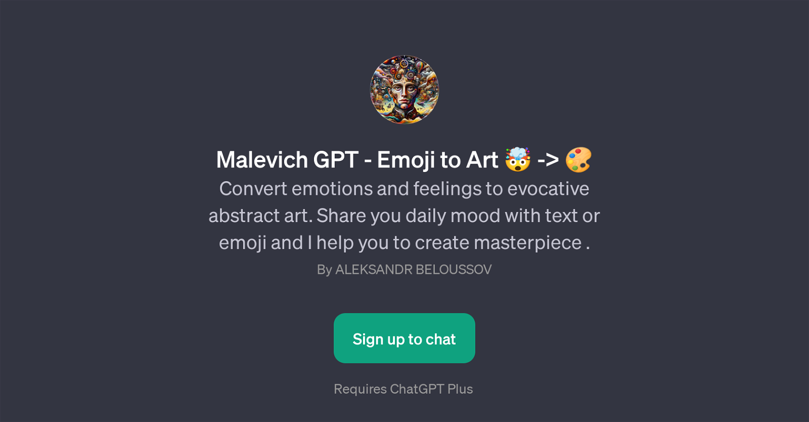 Malevich GPT - Emoji to Art website