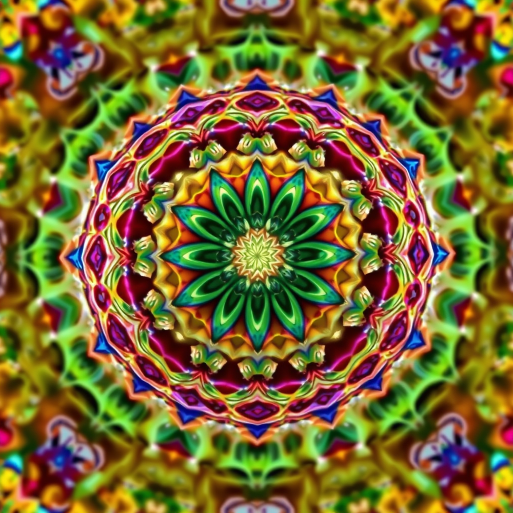 Mandalas and 3D patterns in the form of ball website