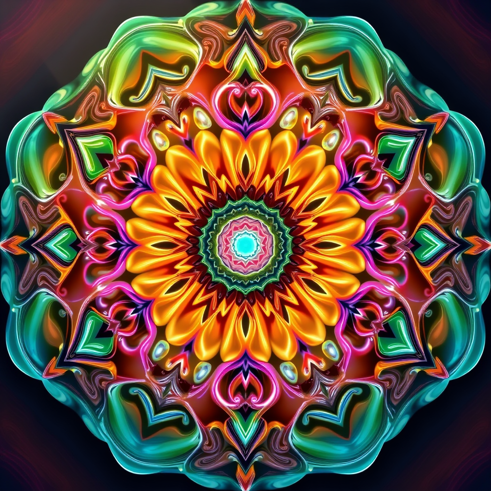 Mandalas and 3D patterns in the form of gas website
