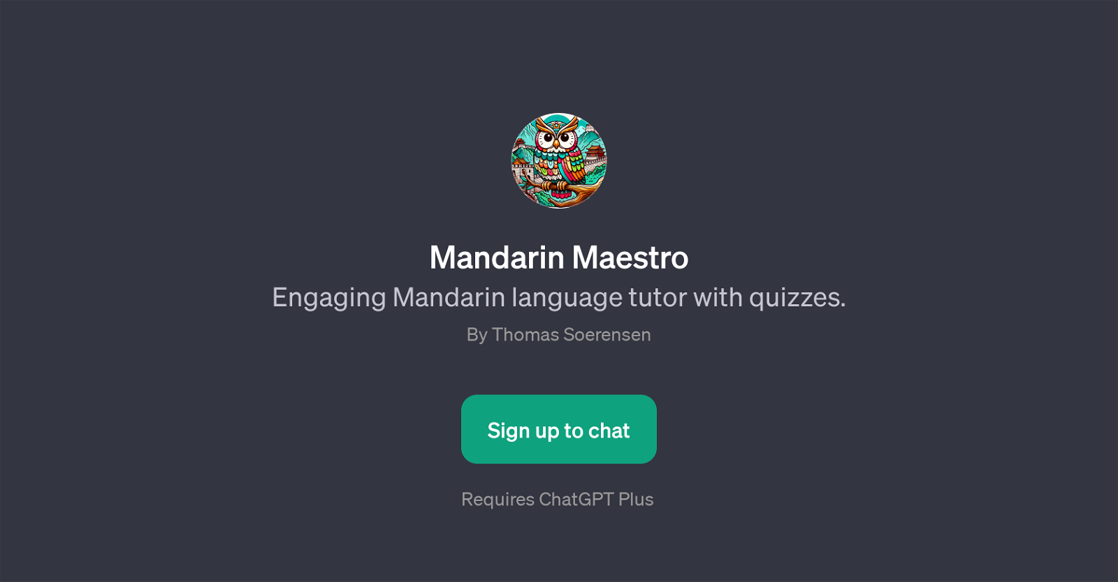 Mandarin Maestro website