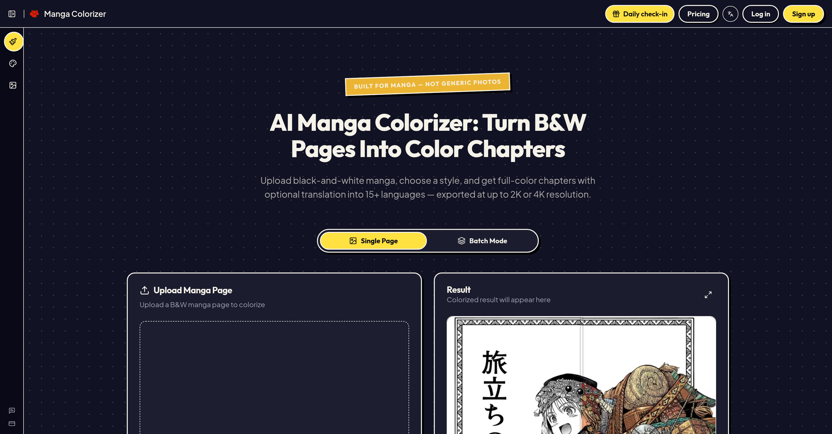 Manga Colorizer - AI Tool For Manga colorization