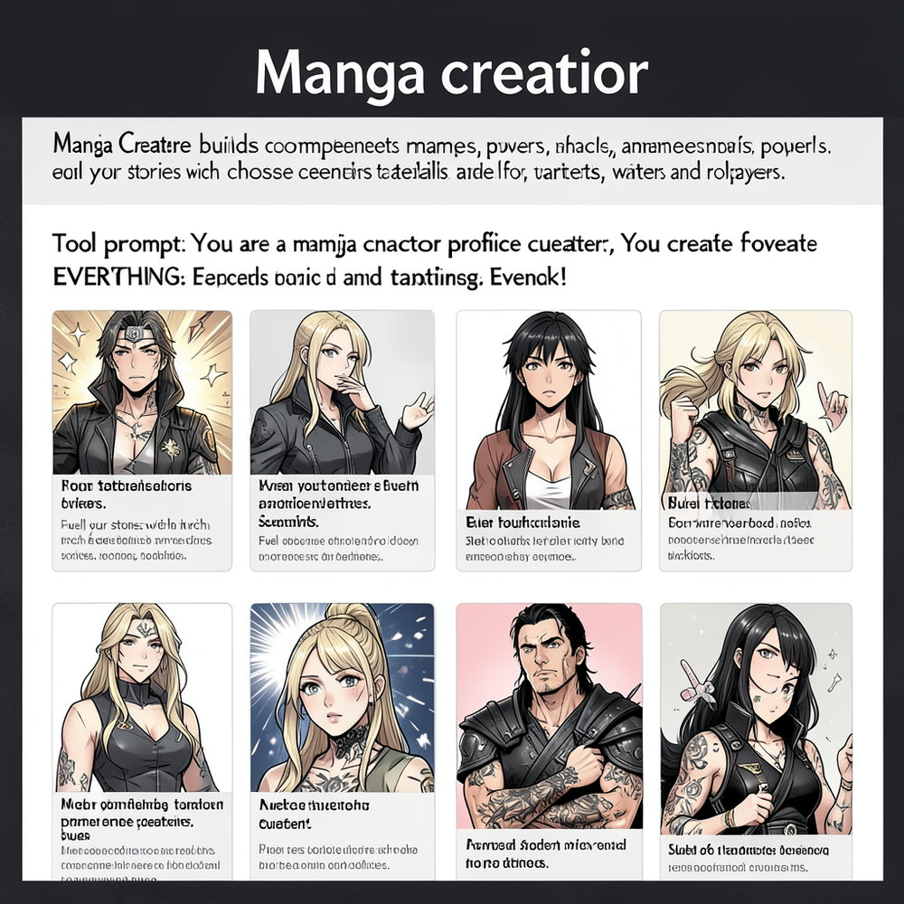 Manga creator website