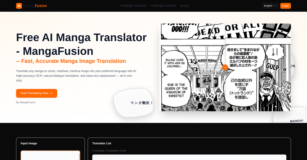 MangaFusion website