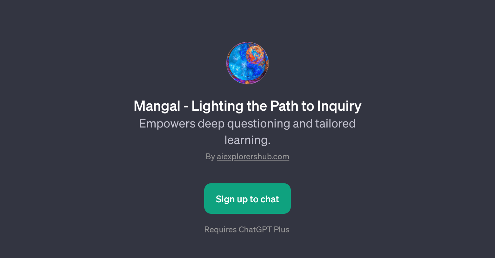 Mangal - Lighting the Path to Inquiry website