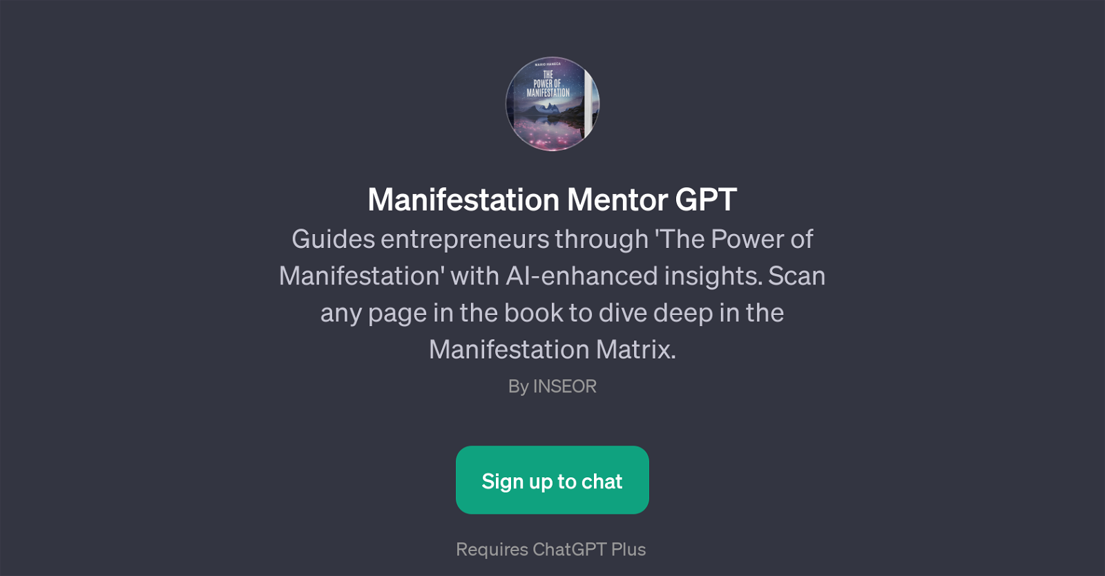 Manifestation Mentor GPT website
