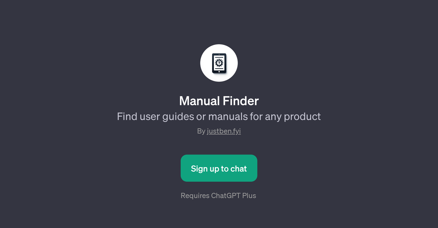 Manual Finder website