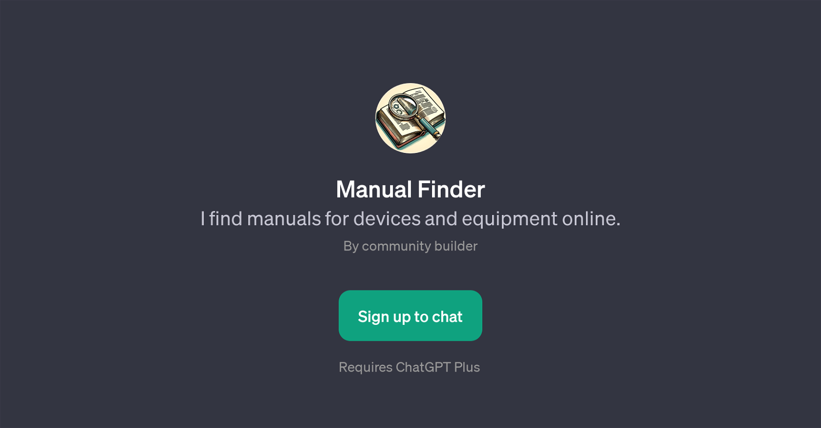 Manual Finder website