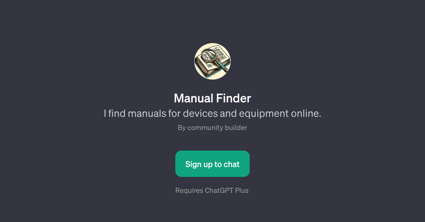 Manual Finder website