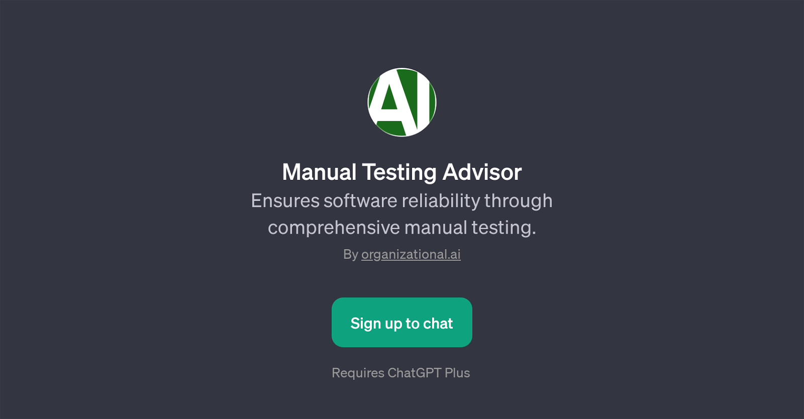 Manual Testing Advisor website