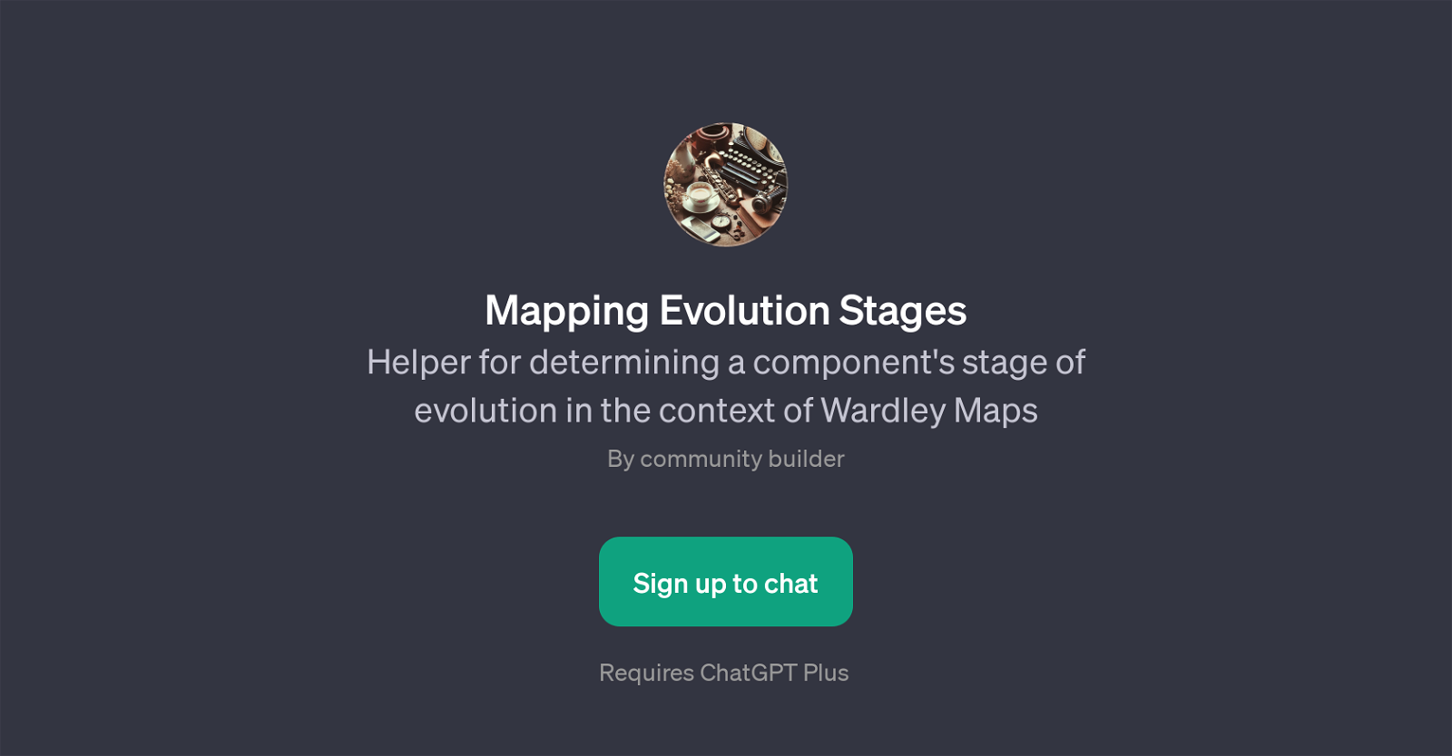 Mapping Evolution Stages website