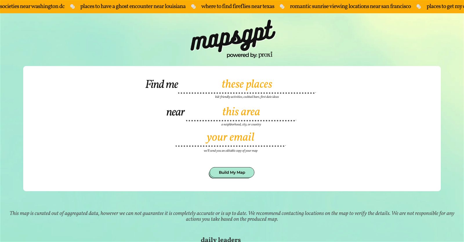 Maps GPT website