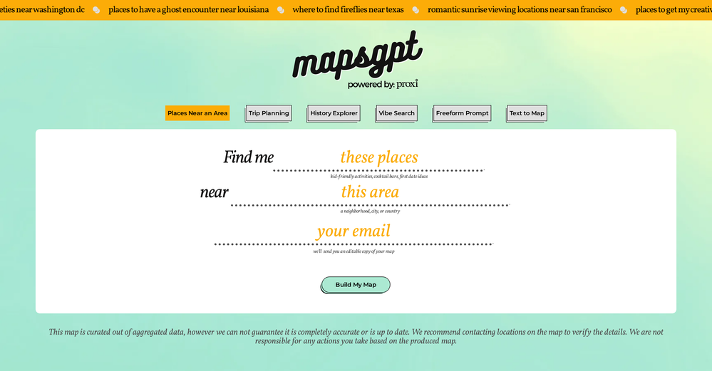 Maps GPT website