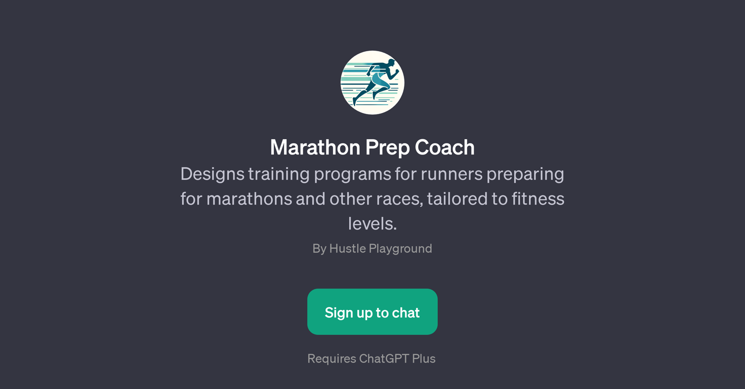 Marathon Prep Coach website