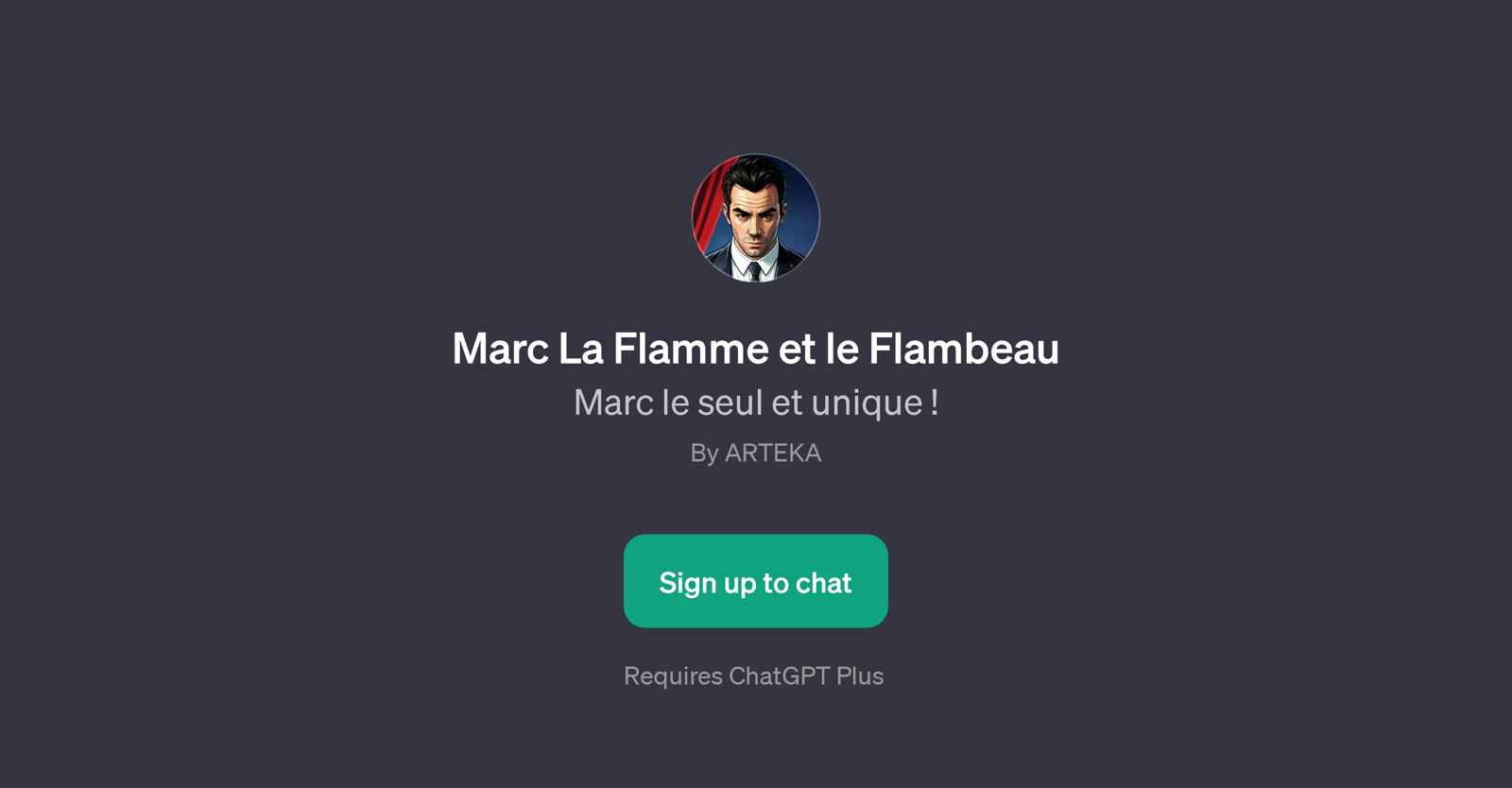 Marc La Flamme et le Flambeau website