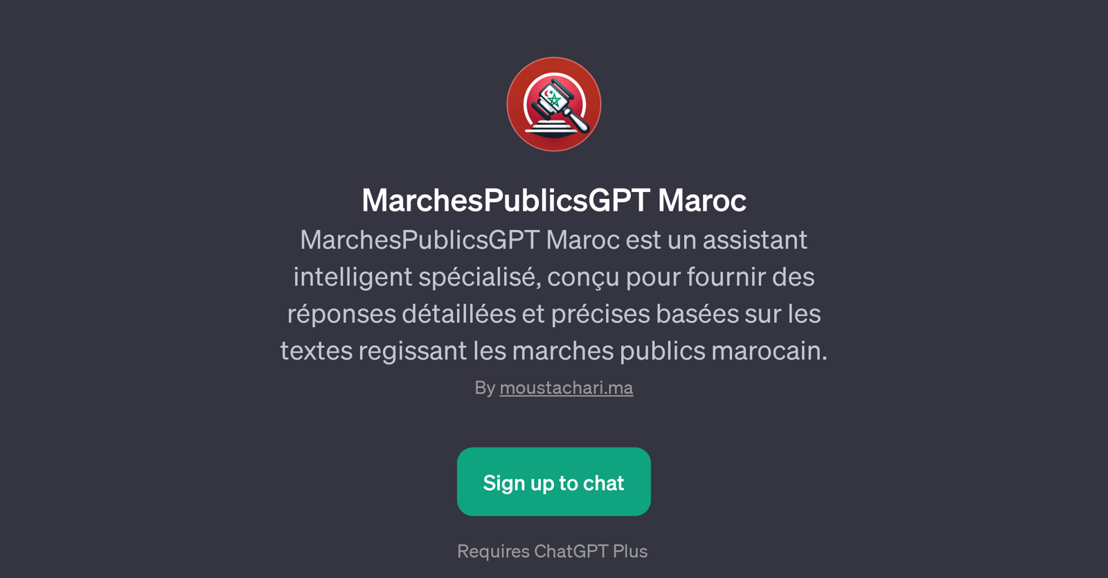 MarchesPublicsGPT Maroc website