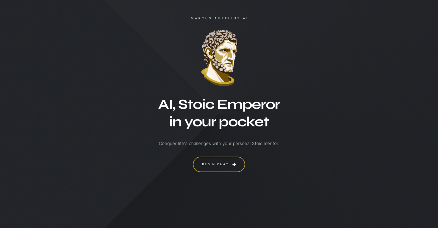 Marcus Aurelius AI website
