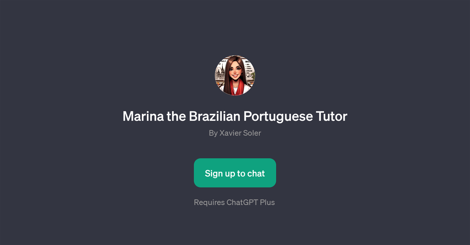 Marina the Brazilian Portuguese Tutor website