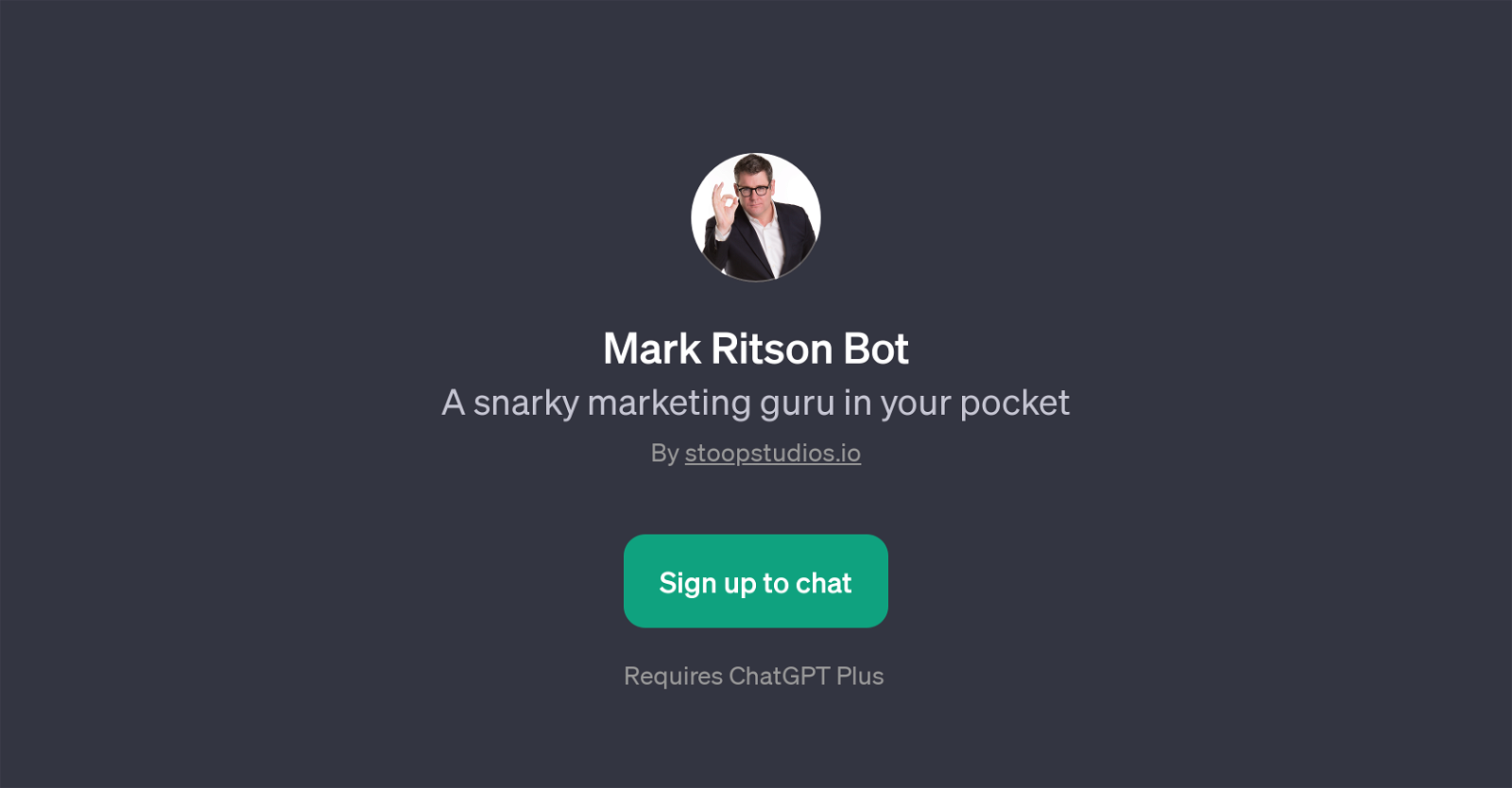 Mark Ritson Bot website