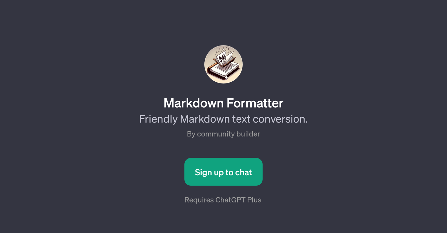 Markdown Formatter website