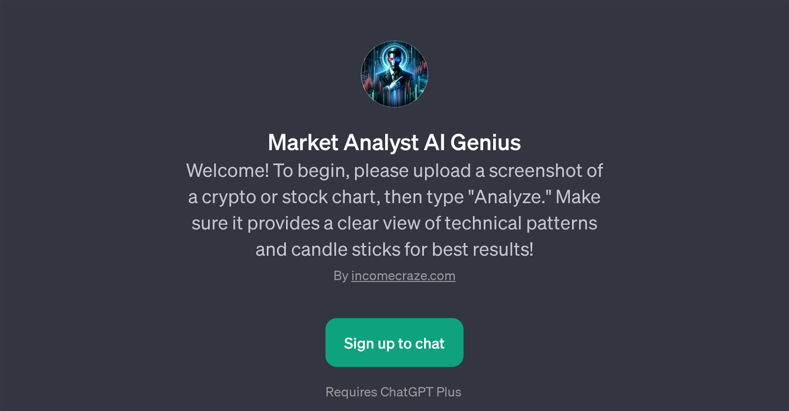 Market Analyst AI Genius website