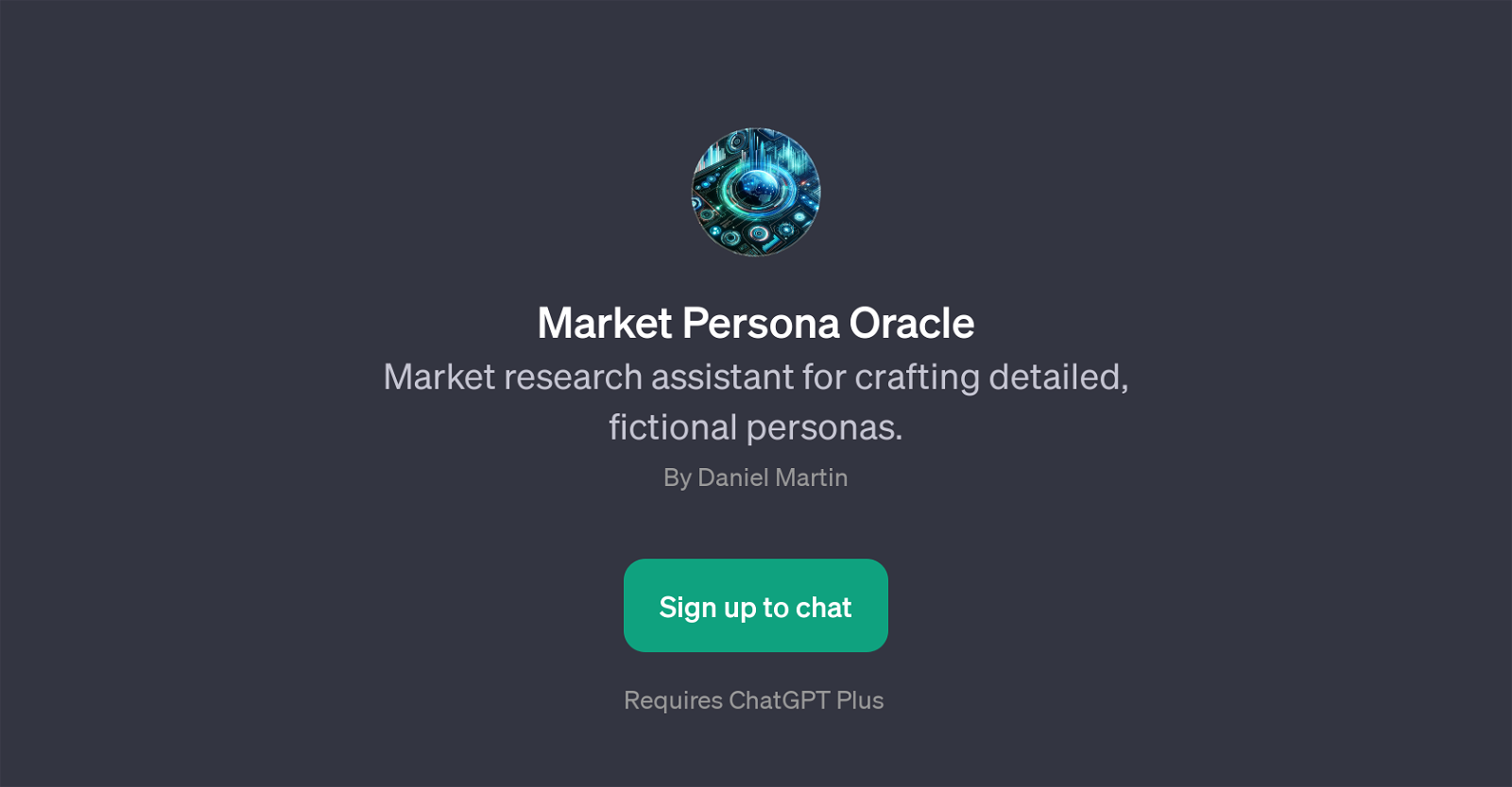 Market Persona Oracle website