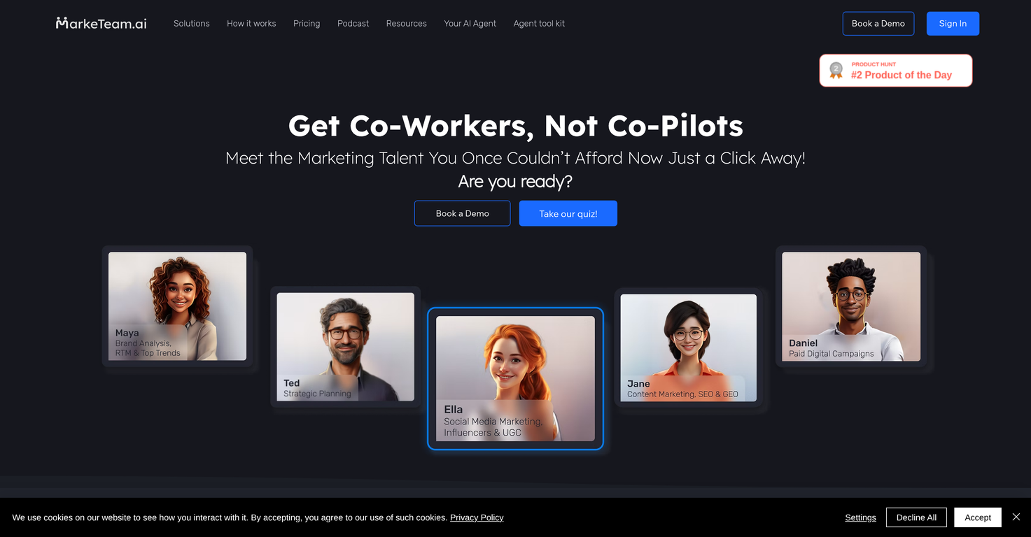 Marketeam.ai website