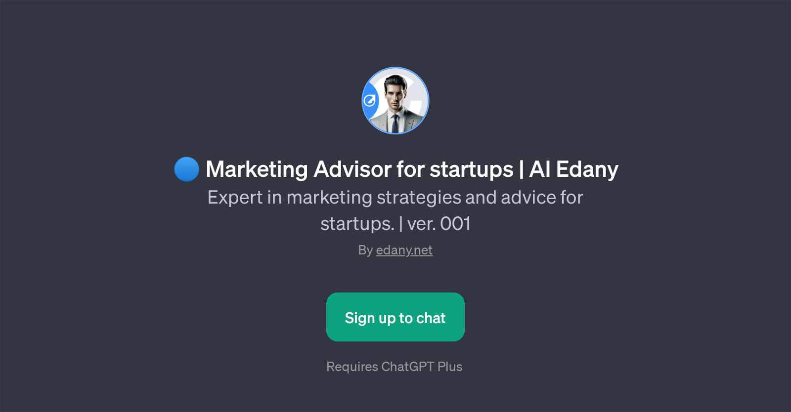 Marketing Advisor for Startups | AI Edany website