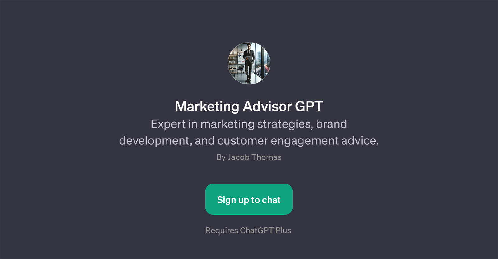 Marketing Advisor GPT website
