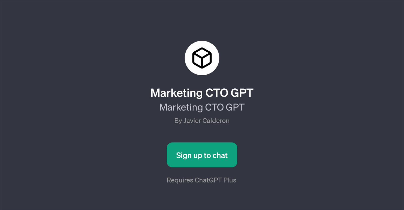 Marketing CTO GPT website