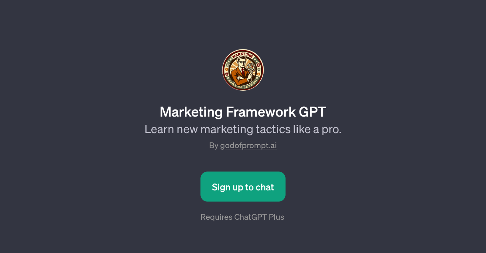 Marketing Framework GPT website