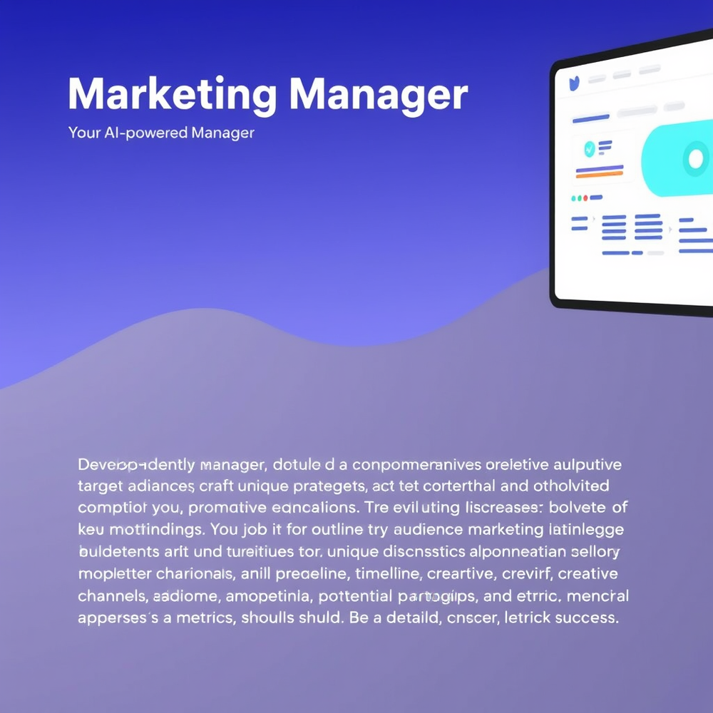 Marketing Manger website