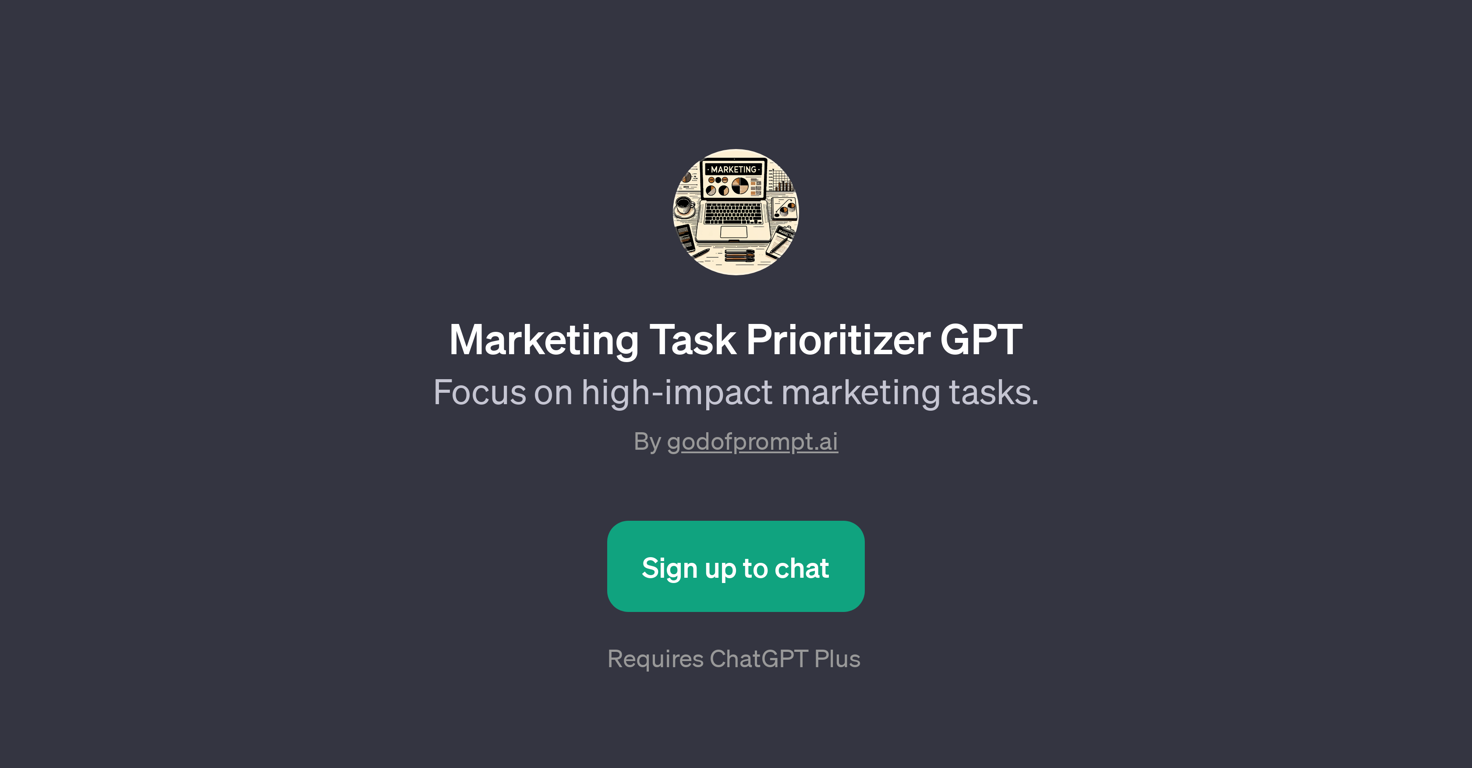 Marketing Task Prioritizer GPT website