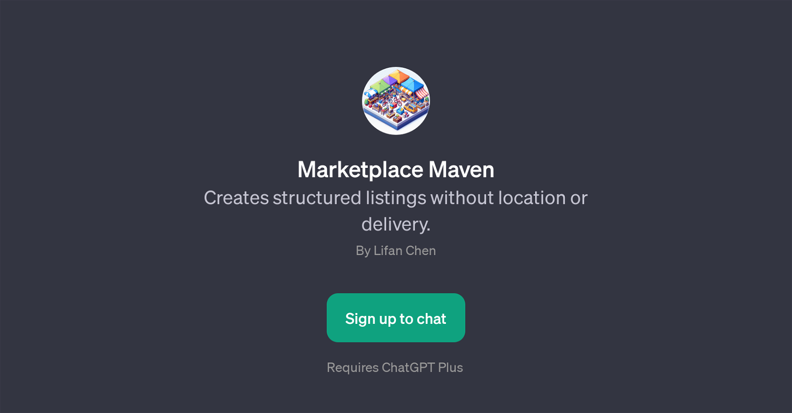 Marketplace Maven website
