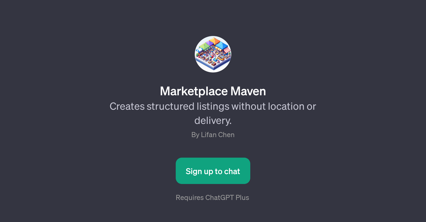 Marketplace Maven website